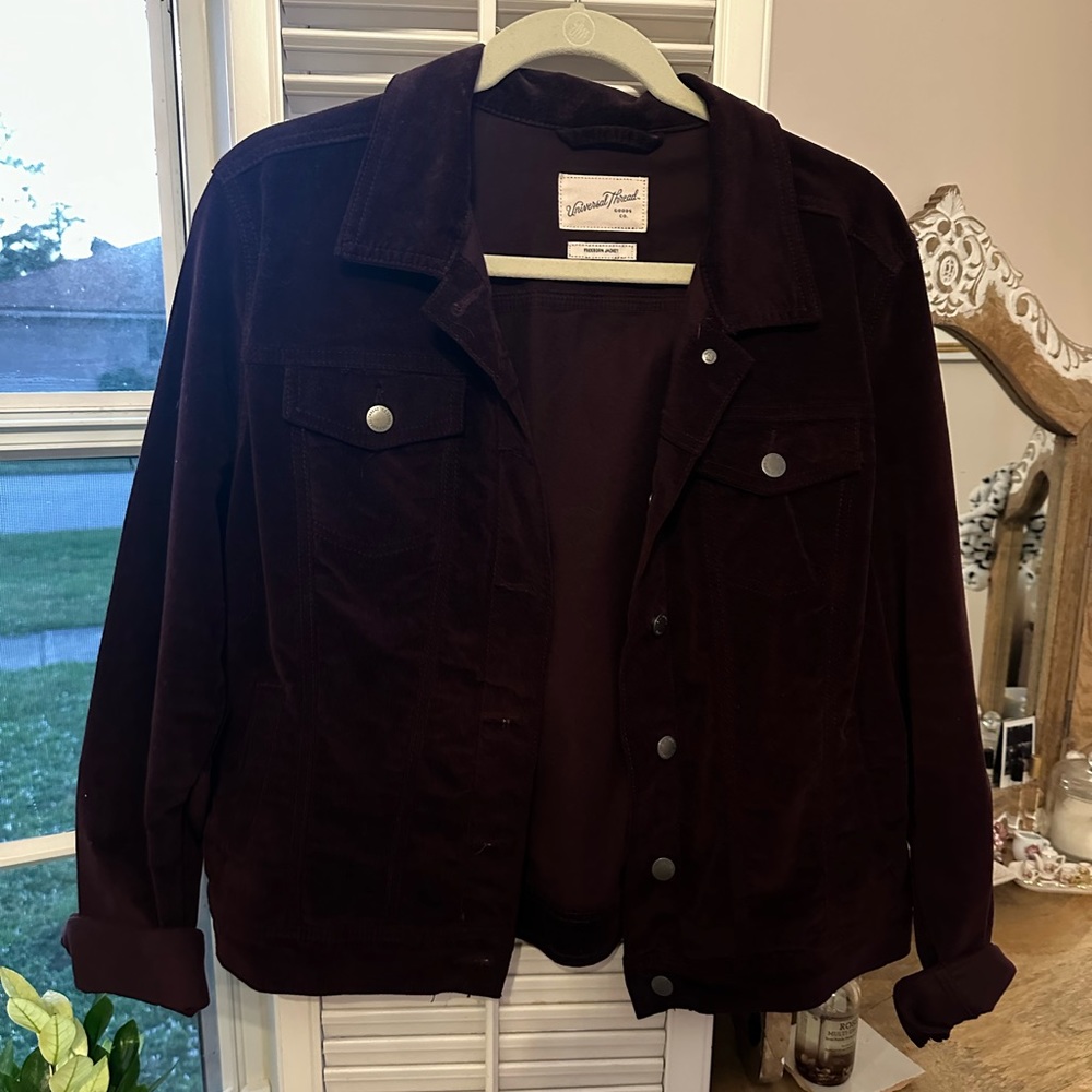 Burgundy Velvet Jacket